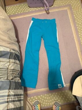 VINTAGE BONGO Teal Blue Lounge Pants with Logo Tab
